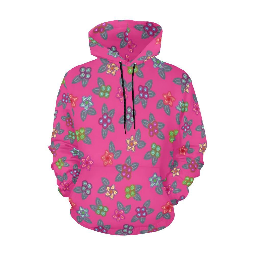 Berry Flowers All Over Print Hoodie for Women (USA Size) (Model H13) All Over Print Hoodie for Women (H13) e-joyer 