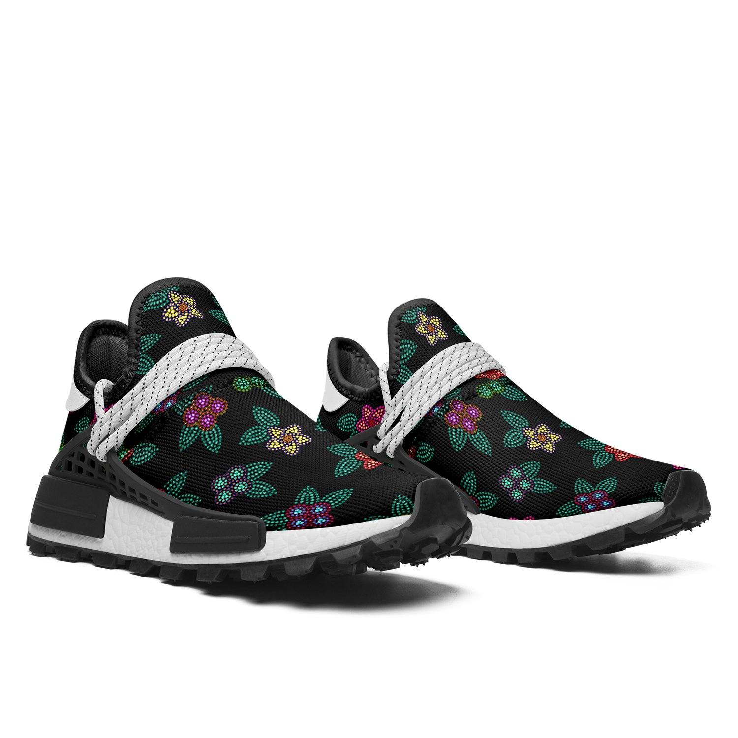 Berry Flowers Black Okaki Sneakers Shoes Herman 