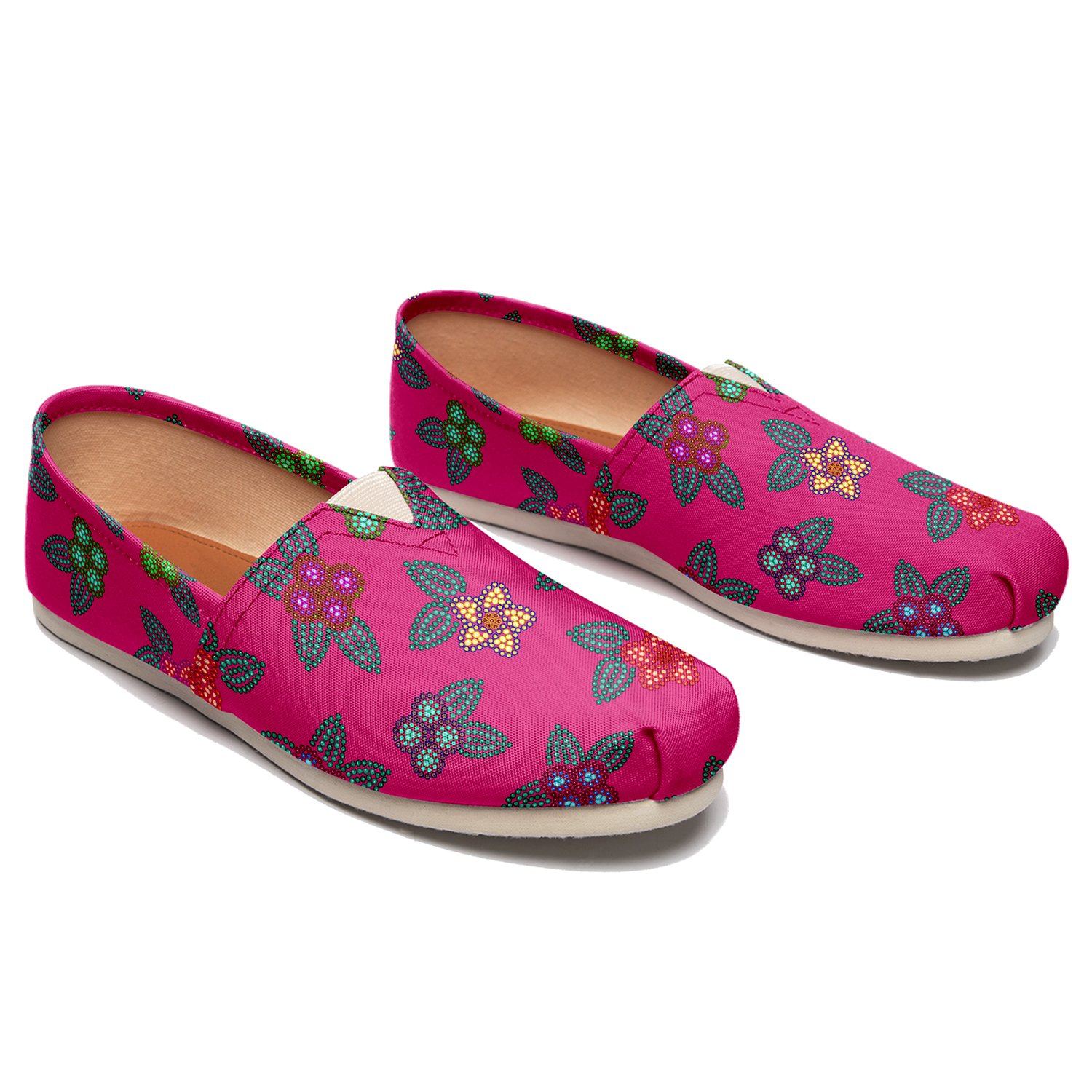 Berry Flowers Casual Unisex Slip On Shoe Herman 