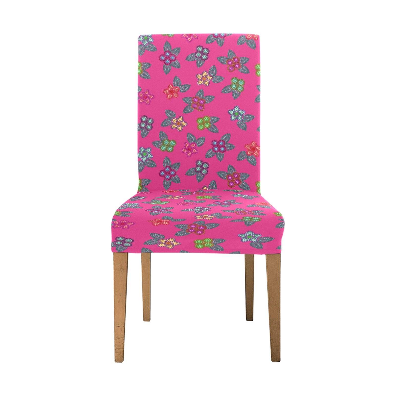 Berry Flowers Chair Cover (Pack of 6) Chair Cover (Pack of 6) e-joyer 