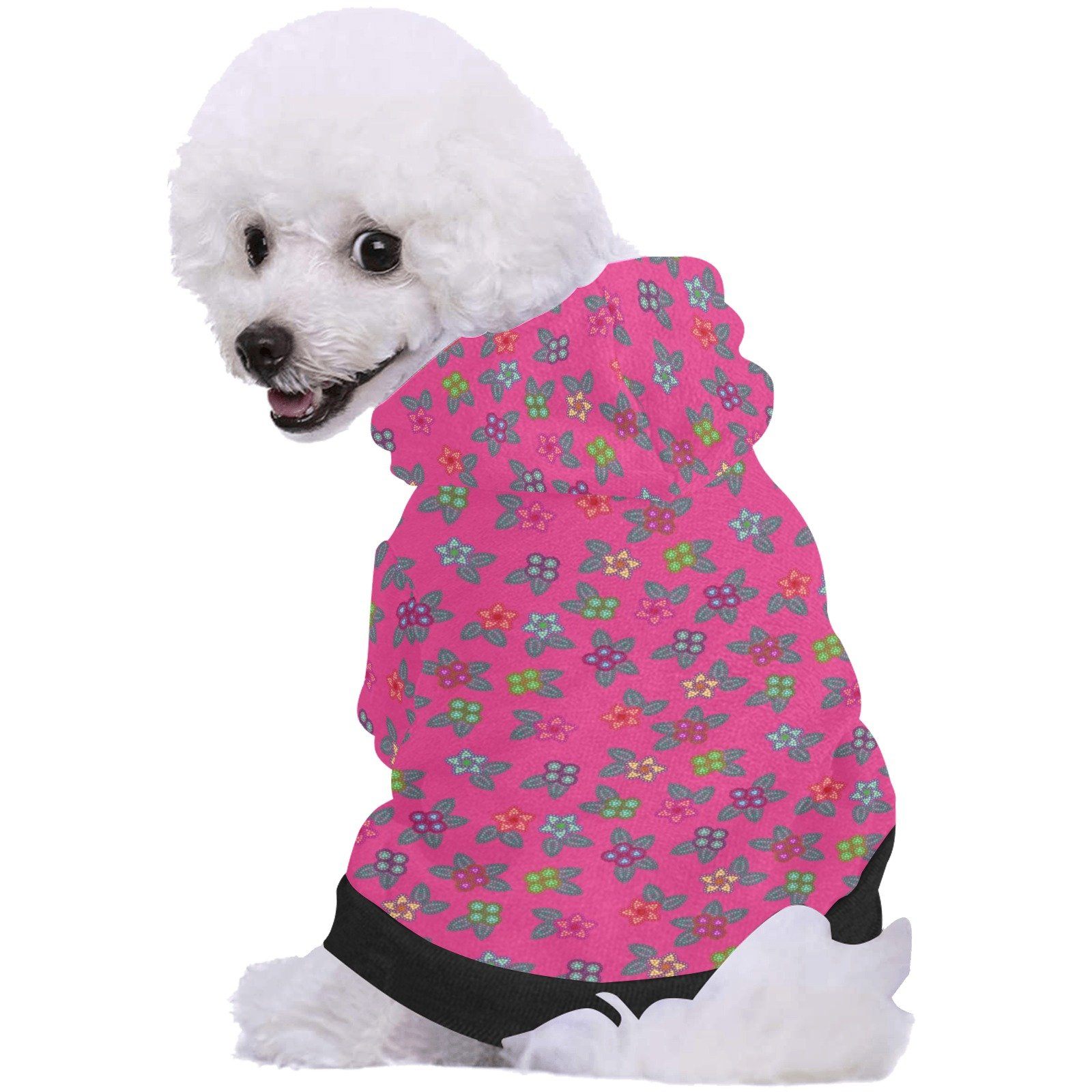 Berry Flowers Pet Dog Hoodie Pet Dog Hoodie e-joyer 