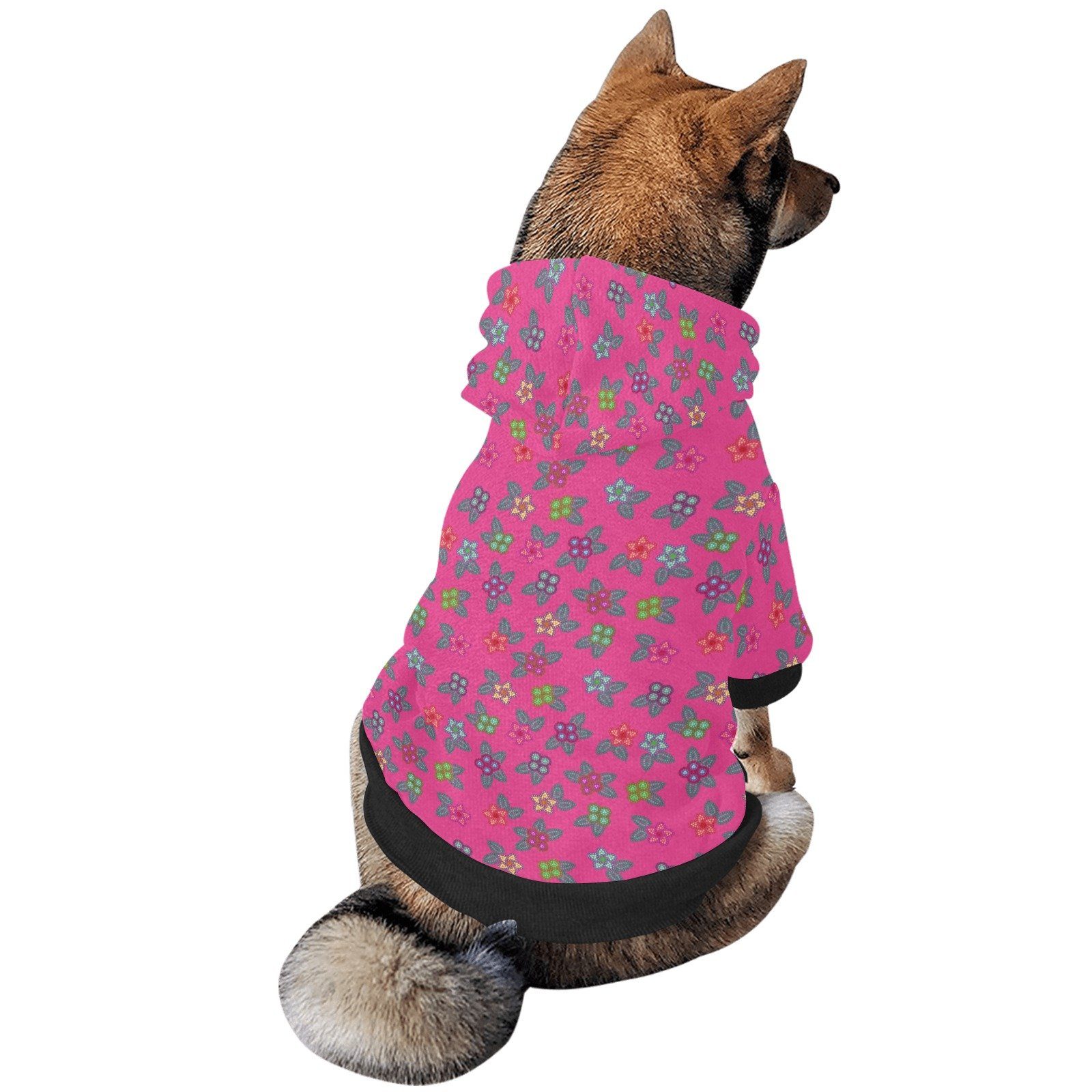 Berry Flowers Pet Dog Hoodie Pet Dog Hoodie e-joyer 