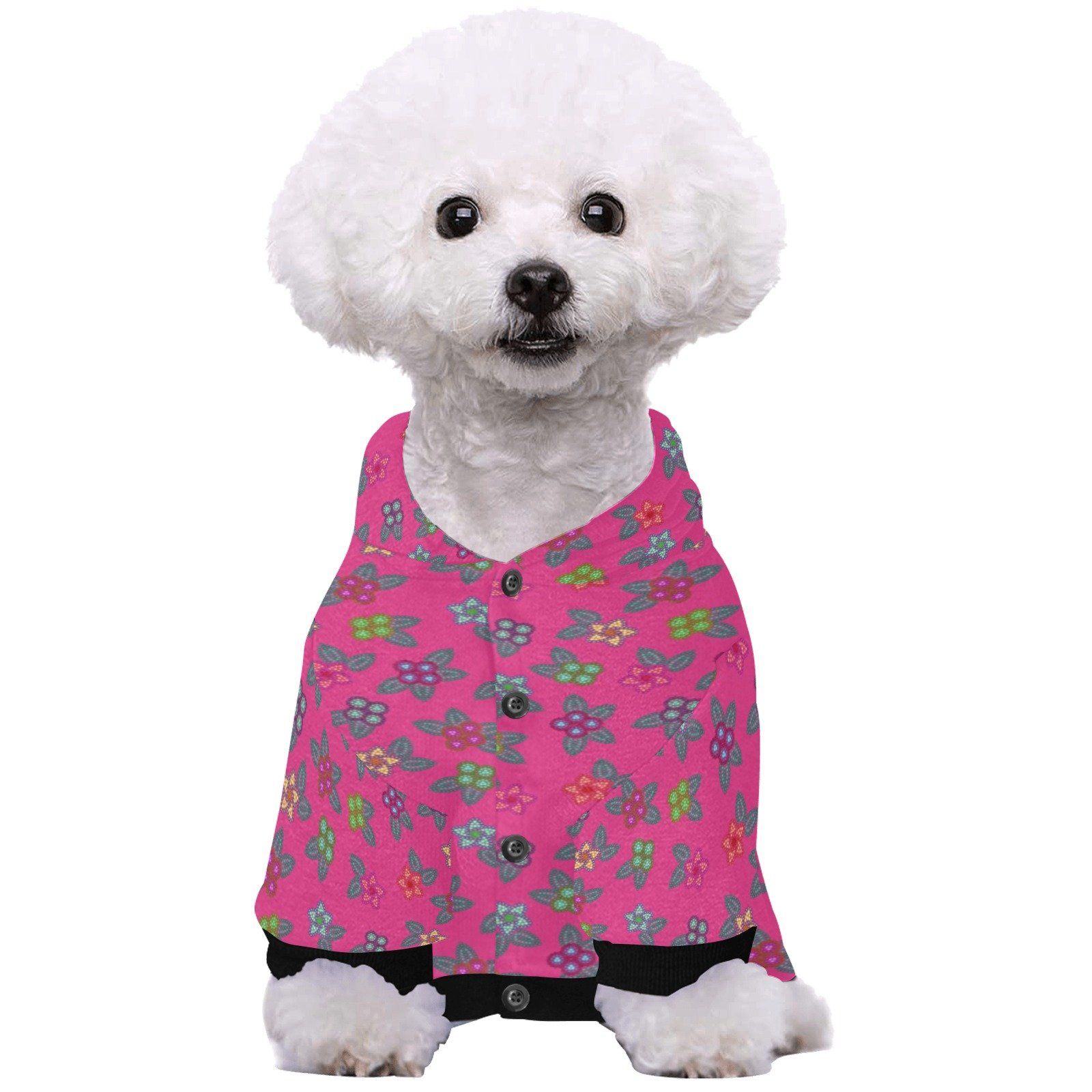 Berry Flowers Pet Dog Hoodie Pet Dog Hoodie e-joyer 