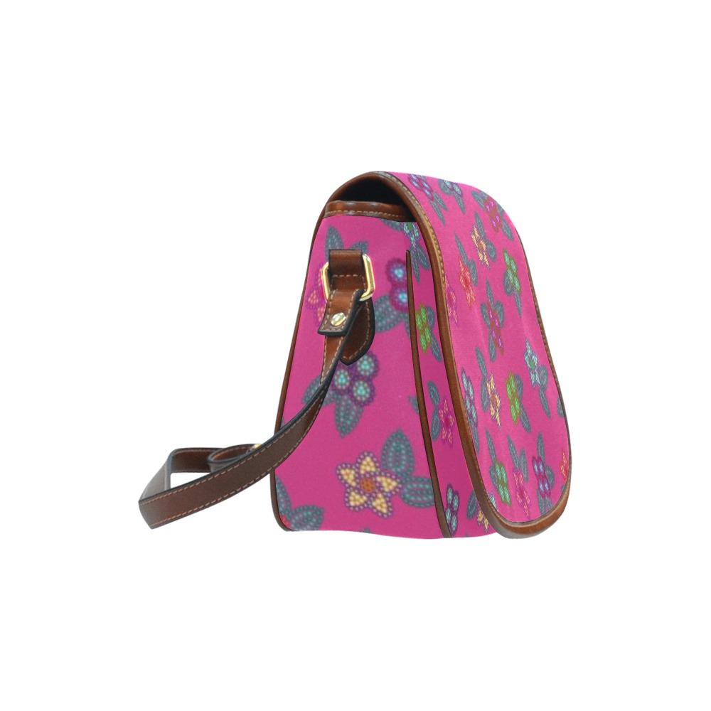 Berry Flowers Saddle Bag/Large (Model 1649) bag e-joyer 