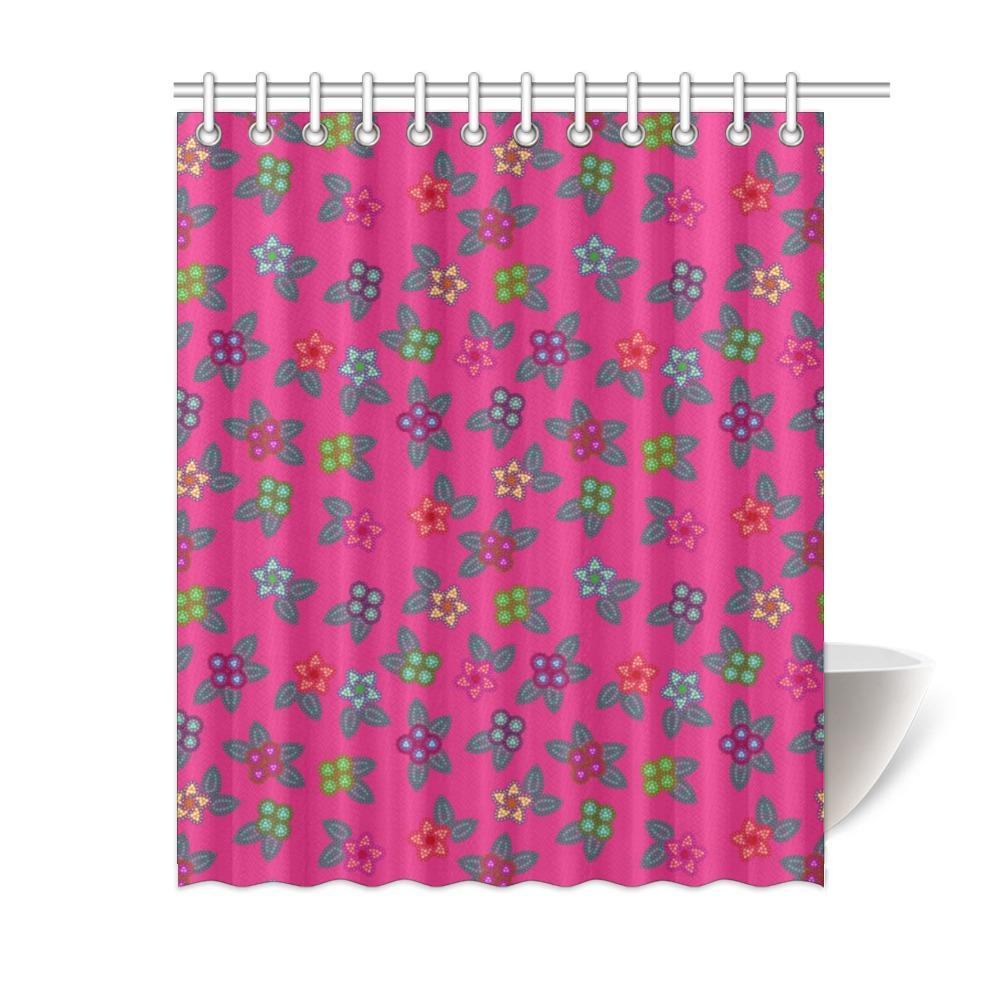 Berry Flowers Shower Curtain 60"x72" Shower Curtain 60"x72" e-joyer 