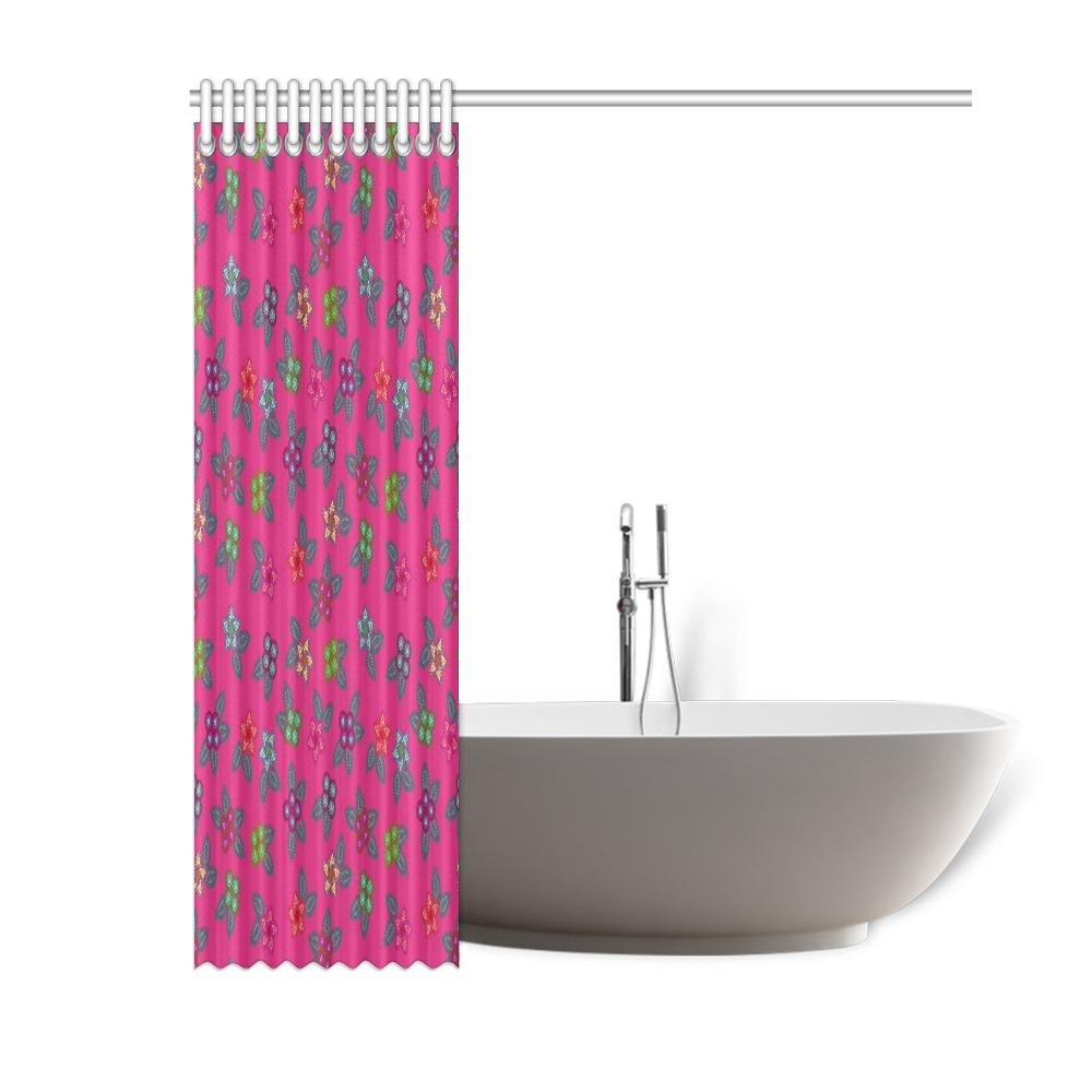 Berry Flowers Shower Curtain 60"x72" Shower Curtain 60"x72" e-joyer 