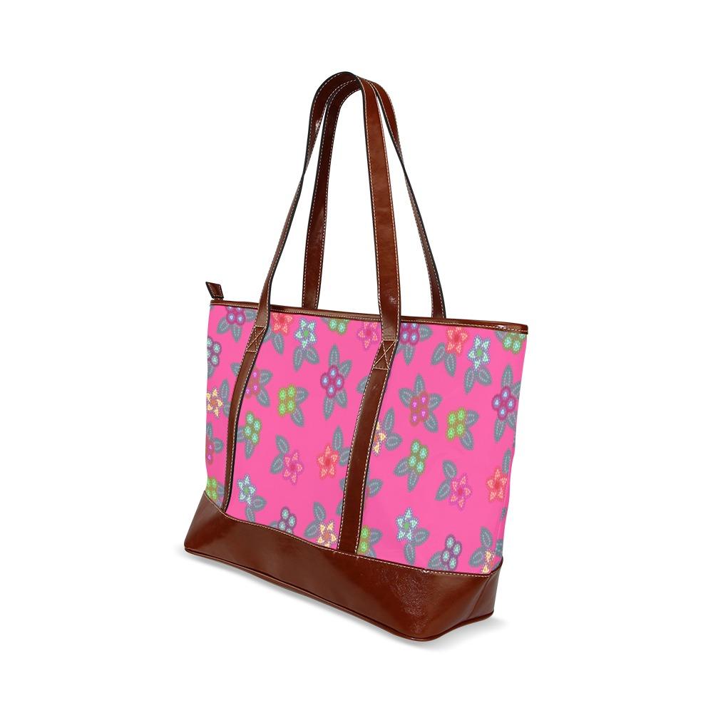 Berry Flowers Tote Handbag (Model 1642) handbag e-joyer 