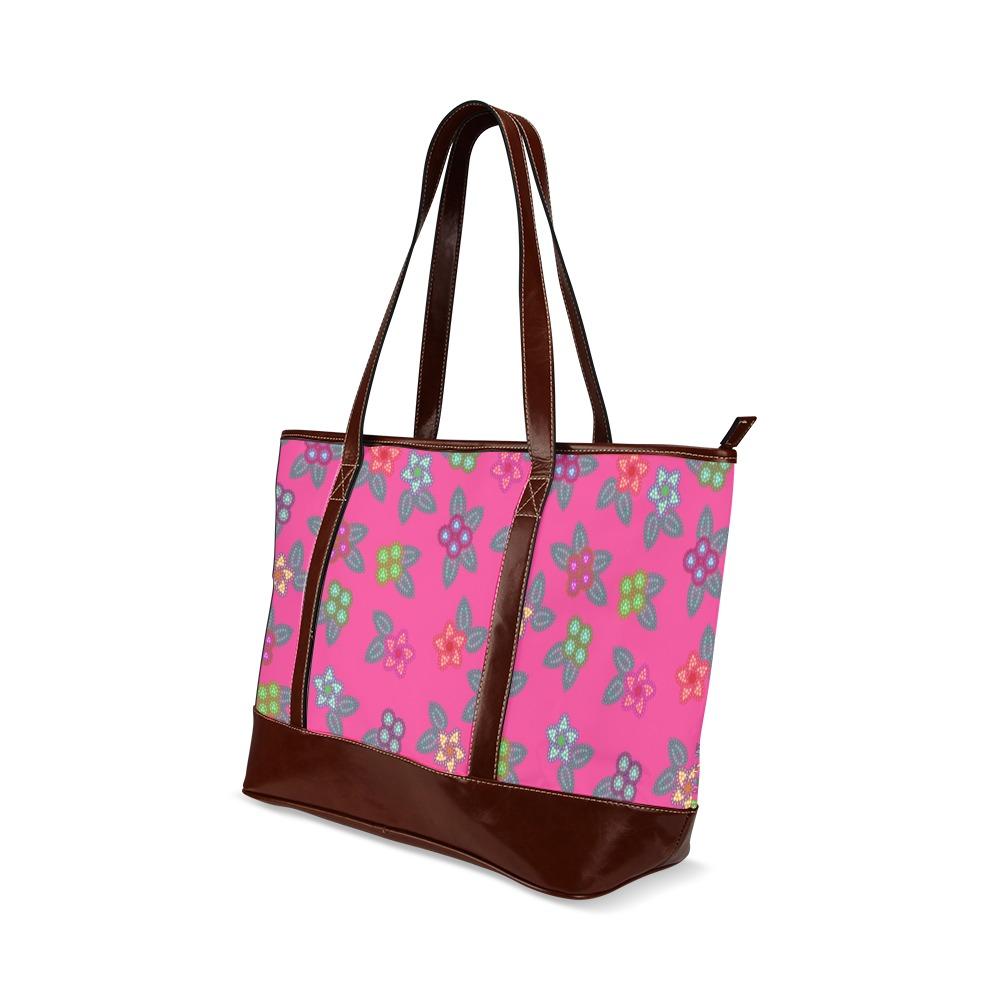 Berry Flowers Tote Handbag (Model 1642) handbag e-joyer 