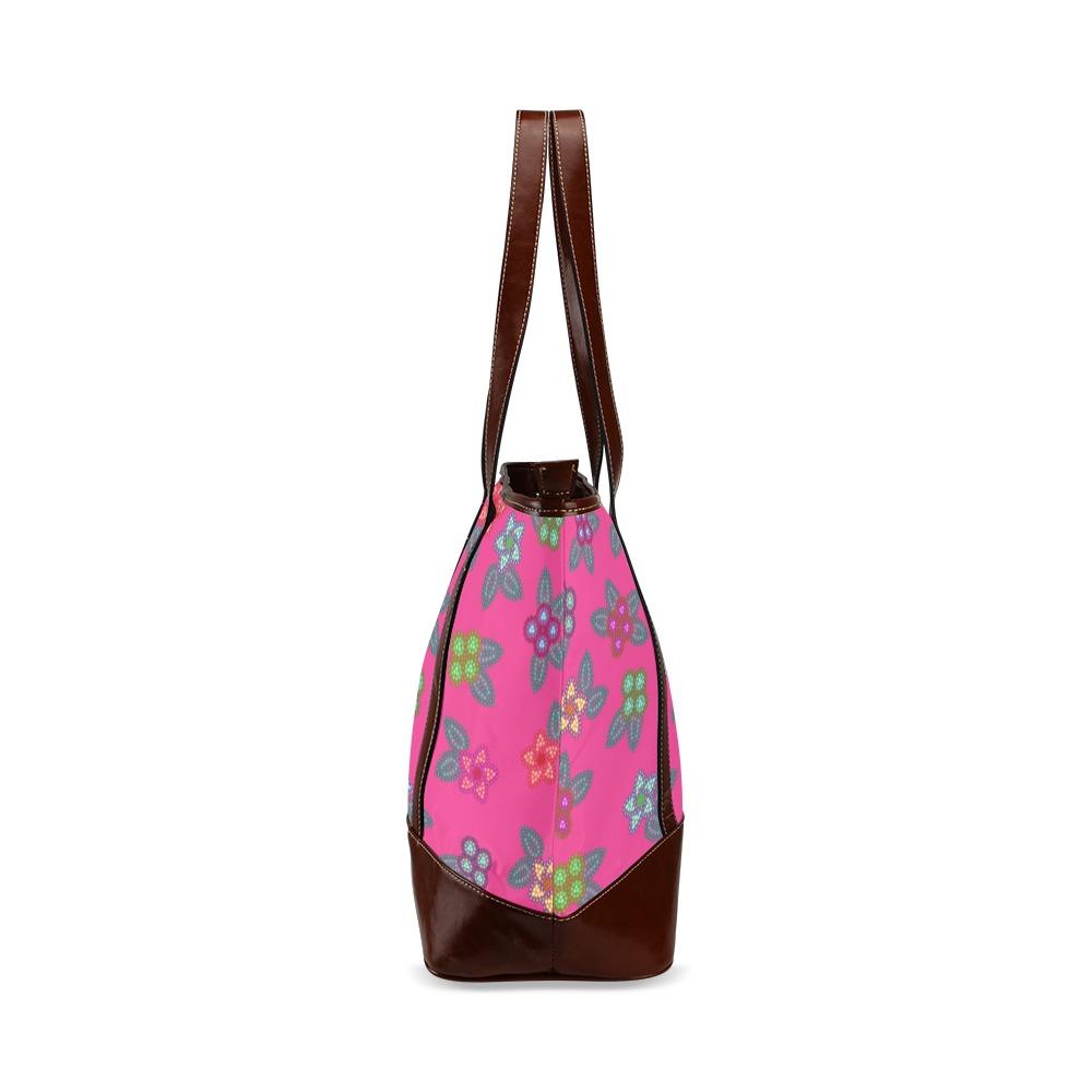 Berry Flowers Tote Handbag (Model 1642) handbag e-joyer 