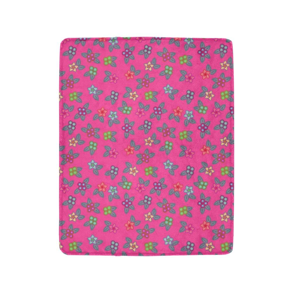 Berry Flowers Ultra-Soft Micro Fleece Blanket 40"x50" Ultra-Soft Blanket 40''x50'' e-joyer 