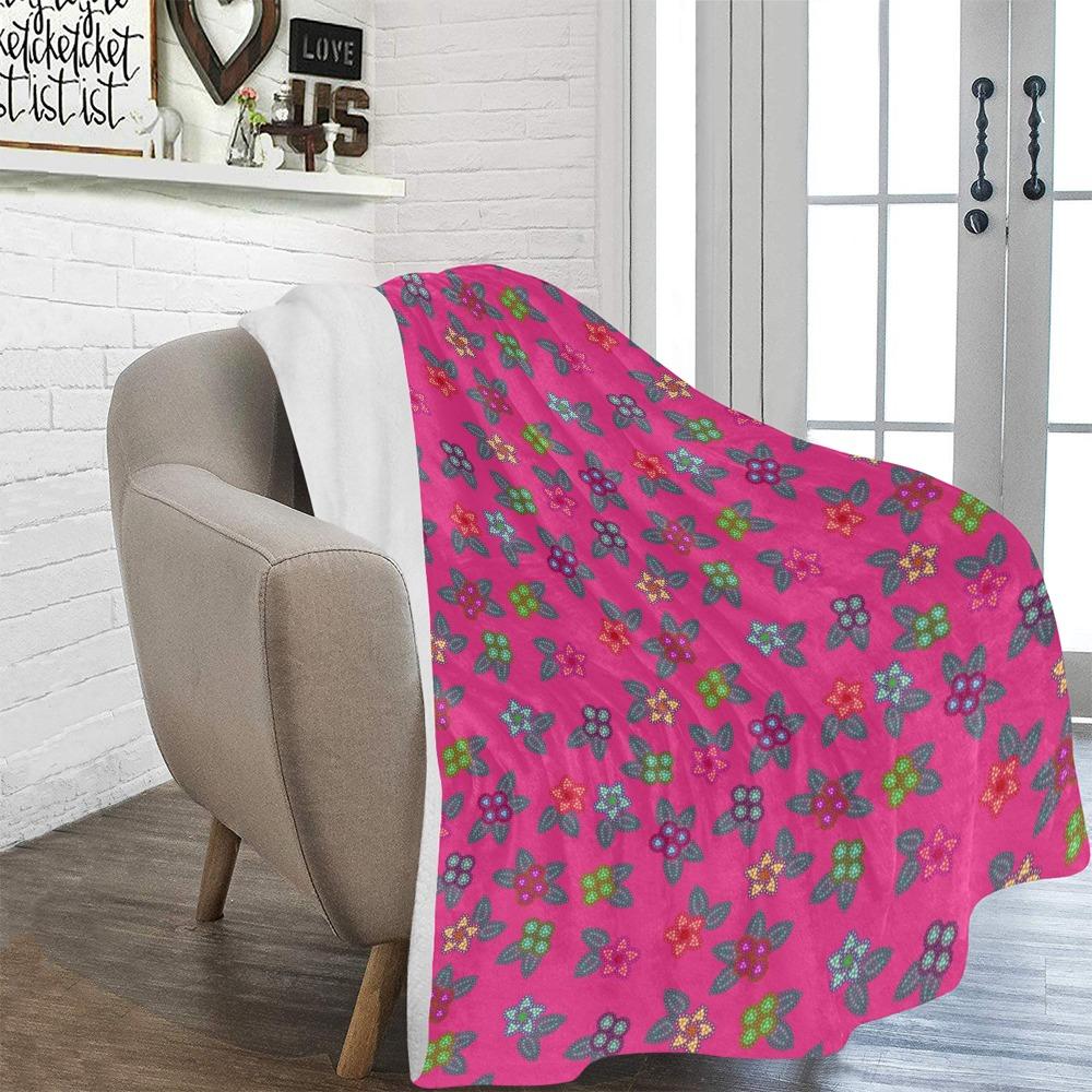 Berry Flowers Ultra-Soft Micro Fleece Blanket 60"x80" Ultra-Soft Blanket 60''x80'' e-joyer 