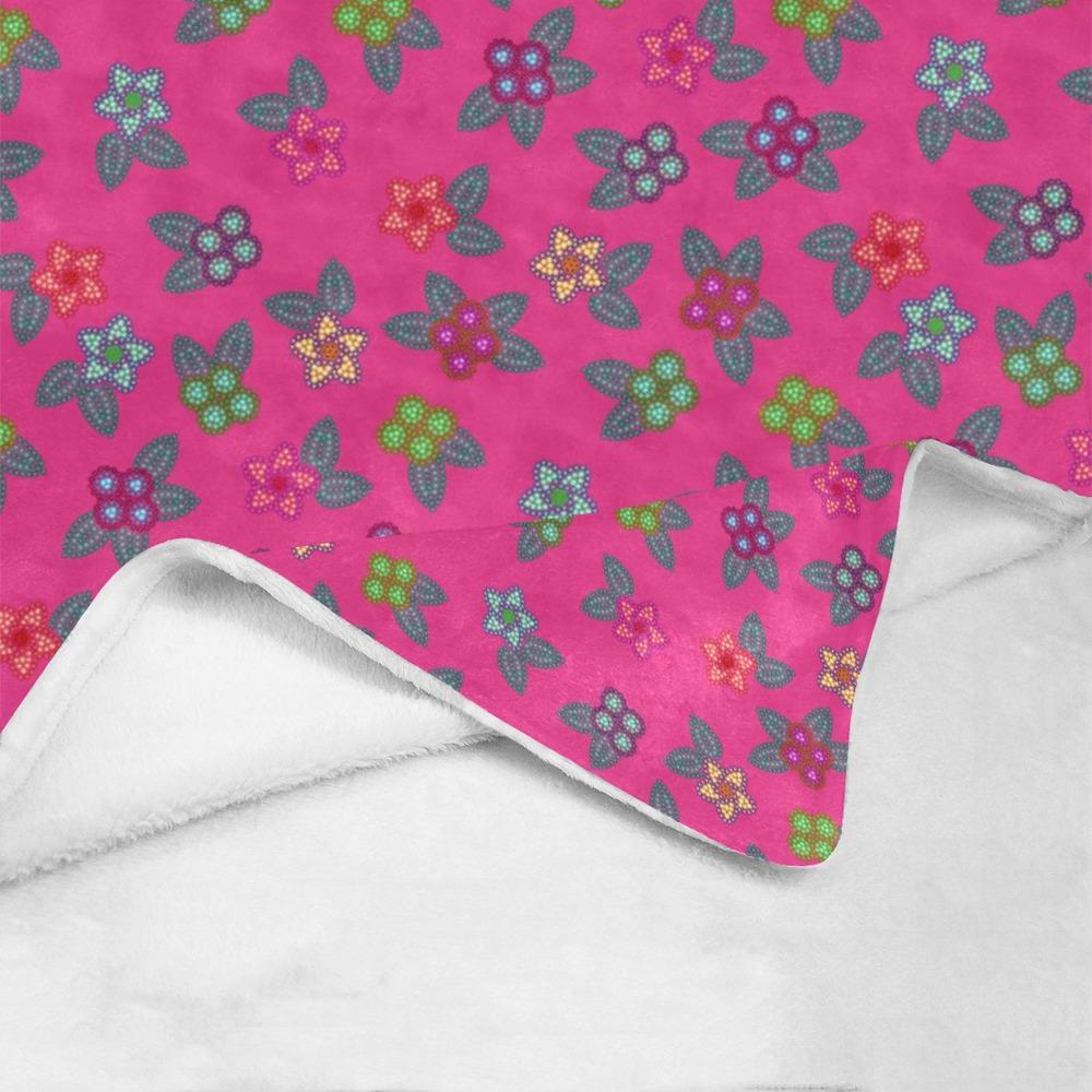 Berry Flowers Ultra-Soft Micro Fleece Blanket 60"x80" Ultra-Soft Blanket 60''x80'' e-joyer 