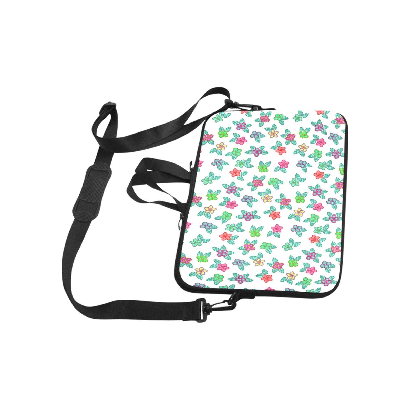 Berry Flowers White Laptop Handbags 13" Laptop Handbags 13" e-joyer 