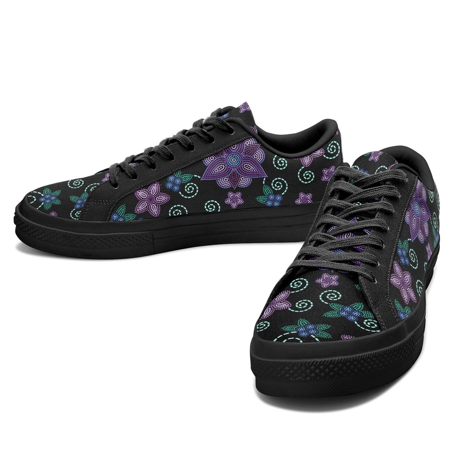Berry Picking Aapisi Low Top Canvas Shoes Black Sole aapisi Herman 