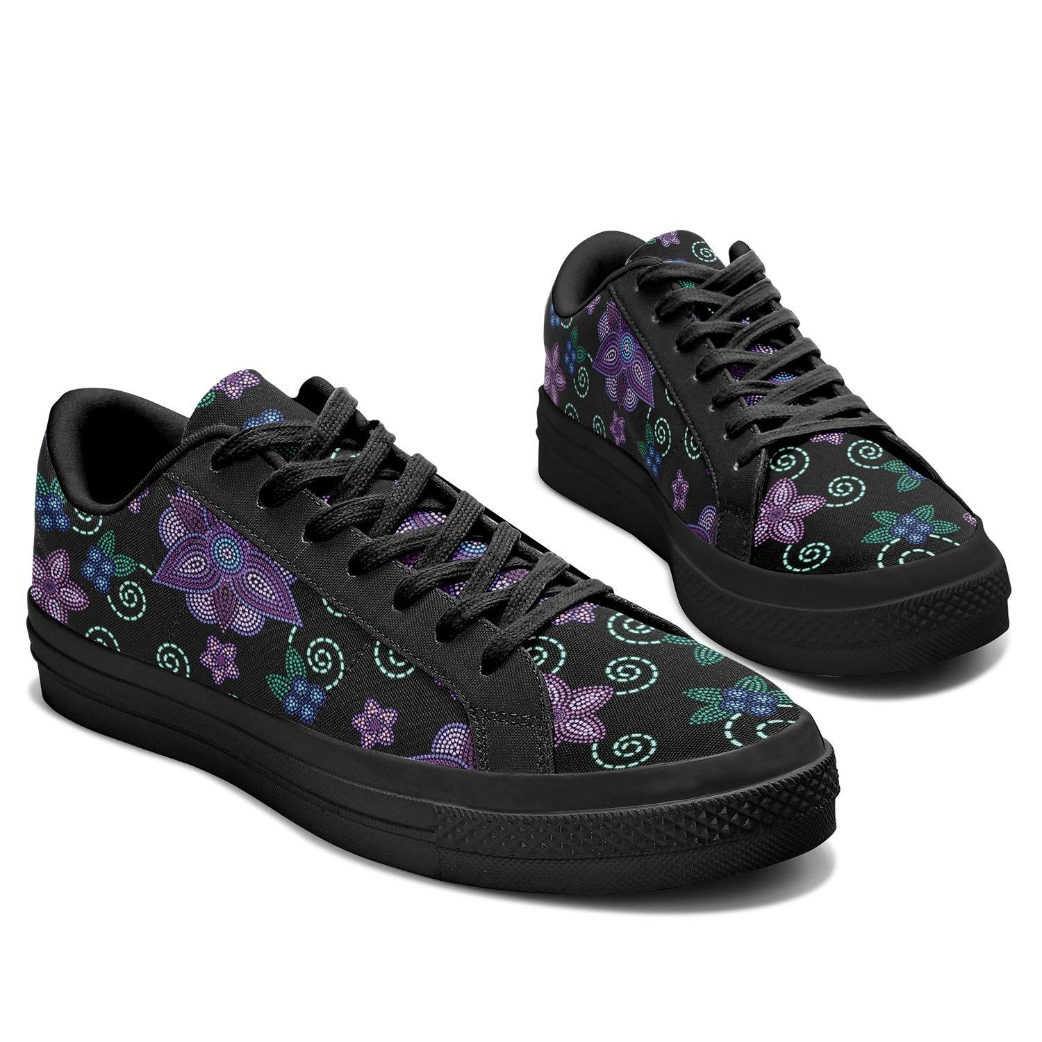 Berry Picking Aapisi Low Top Canvas Shoes Black Sole aapisi Herman 