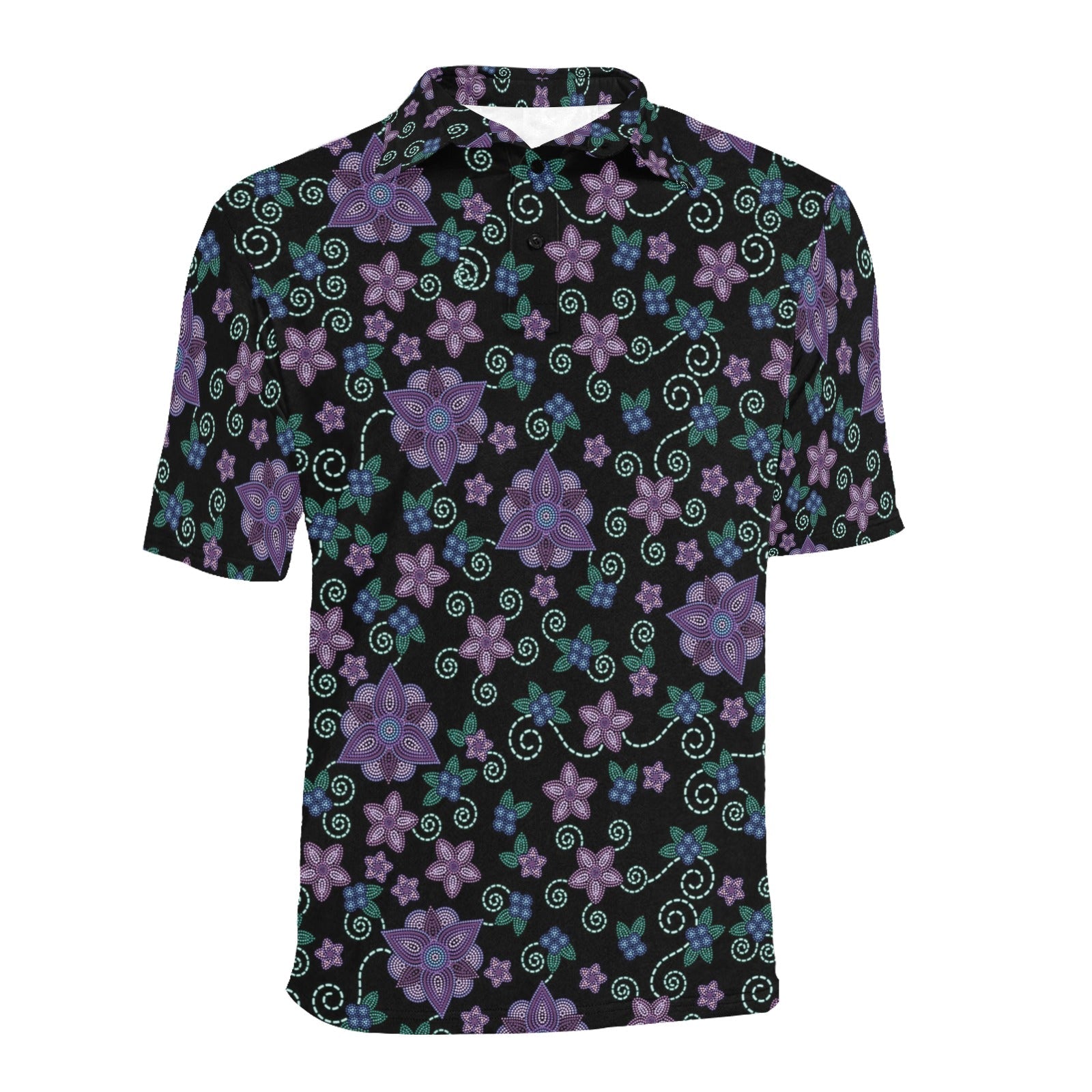 Berry Picking Men's All Over Print Polo Shirt (Model T55) Men's Polo Shirt (Model T55) e-joyer 