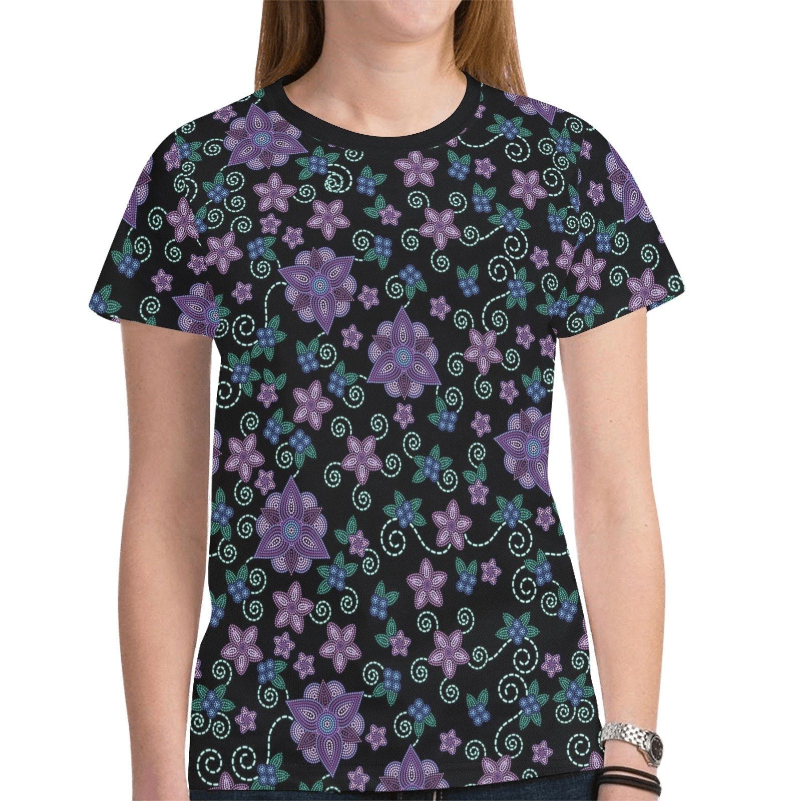 Berry Picking New All Over Print T-shirt for Women (Model T45) tshirt e-joyer 