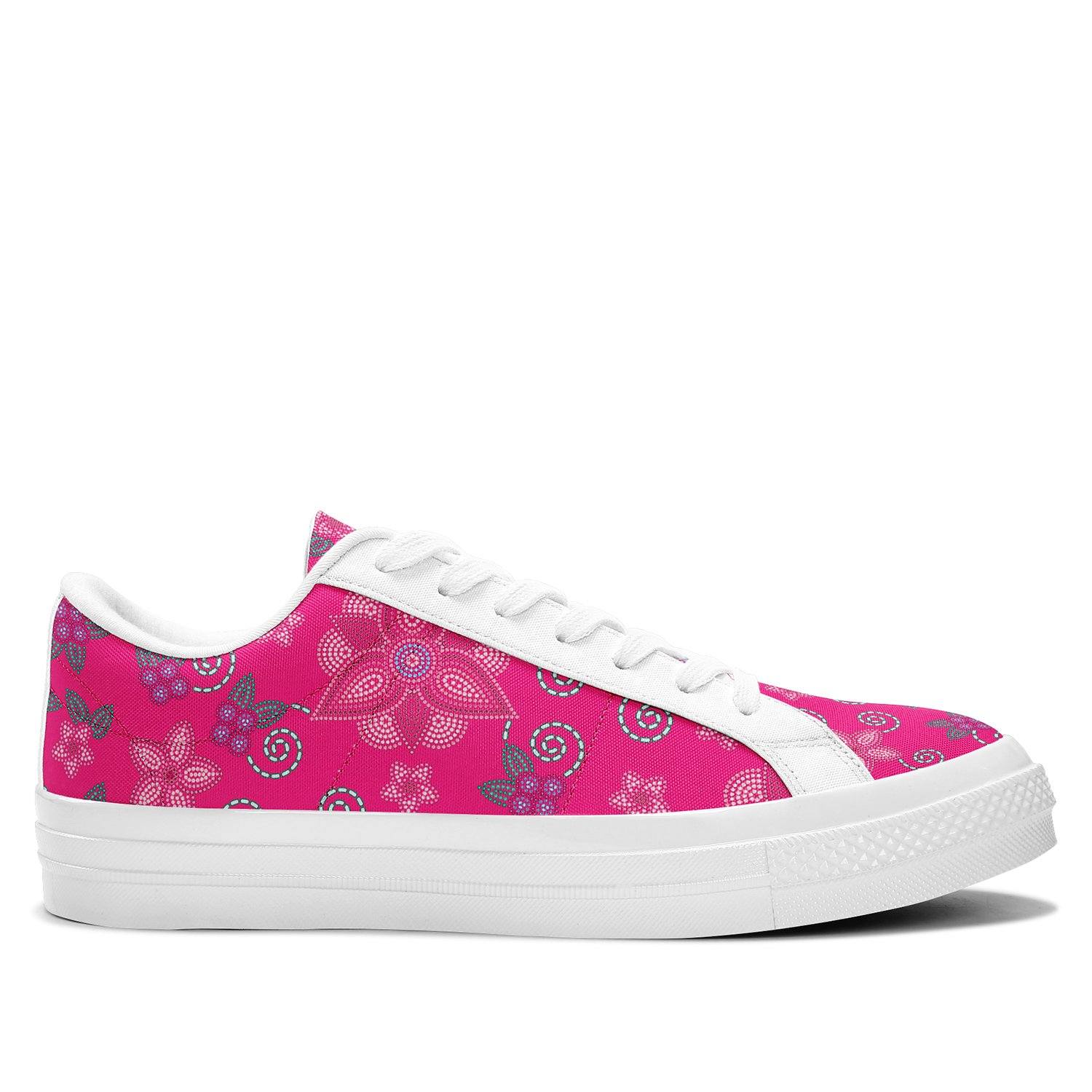 Berry Picking Pink Aapisi Low Top Canvas Shoes White Sole aapisi Herman 