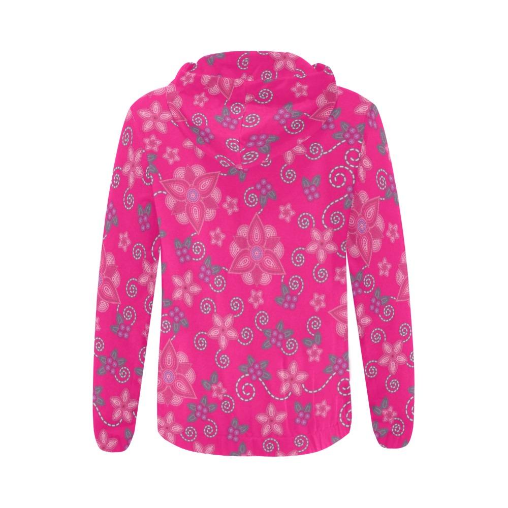 Berry Picking Pink All Over Print Full Zip Hoodie for Women (Model H14) All Over Print Full Zip Hoodie for Women (H14) e-joyer 