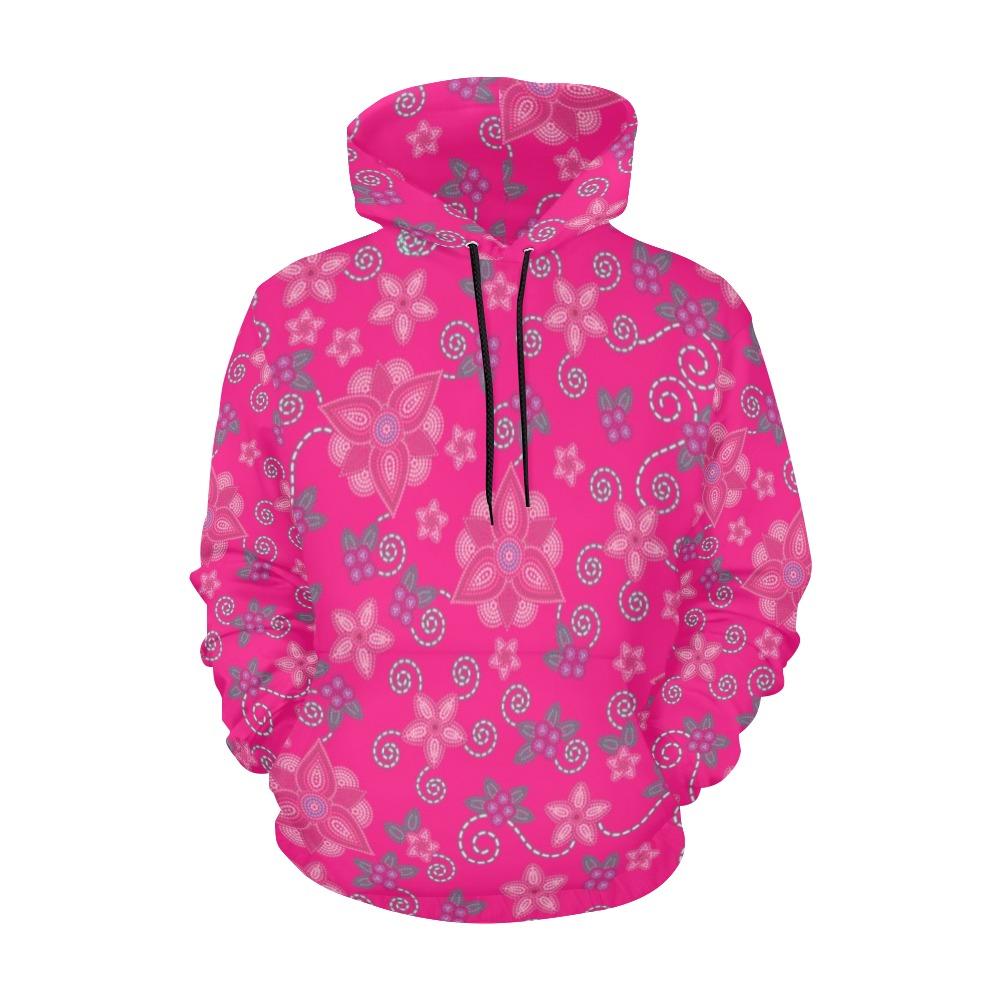 Berry Picking Pink All Over Print Hoodie for Women (USA Size) (Model H13) All Over Print Hoodie for Women (H13) e-joyer 
