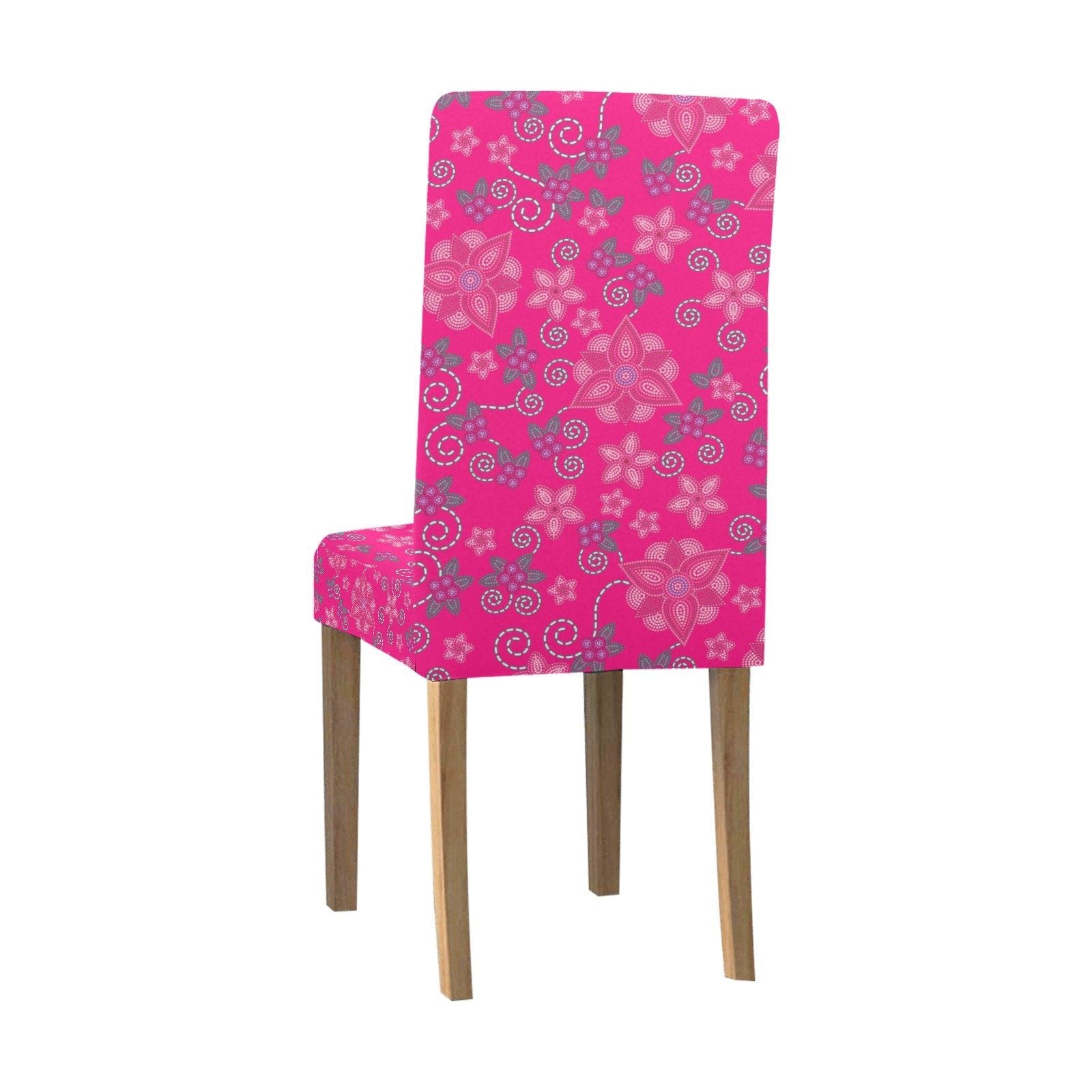 Berry Picking Pink Chair Cover (Pack of 4) Chair Cover (Pack of 4) e-joyer 