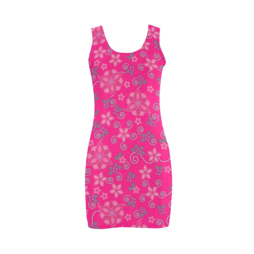 Berry Picking Pink Medea Vest Dress (Model D06) Medea Vest Dress (D06) e-joyer 