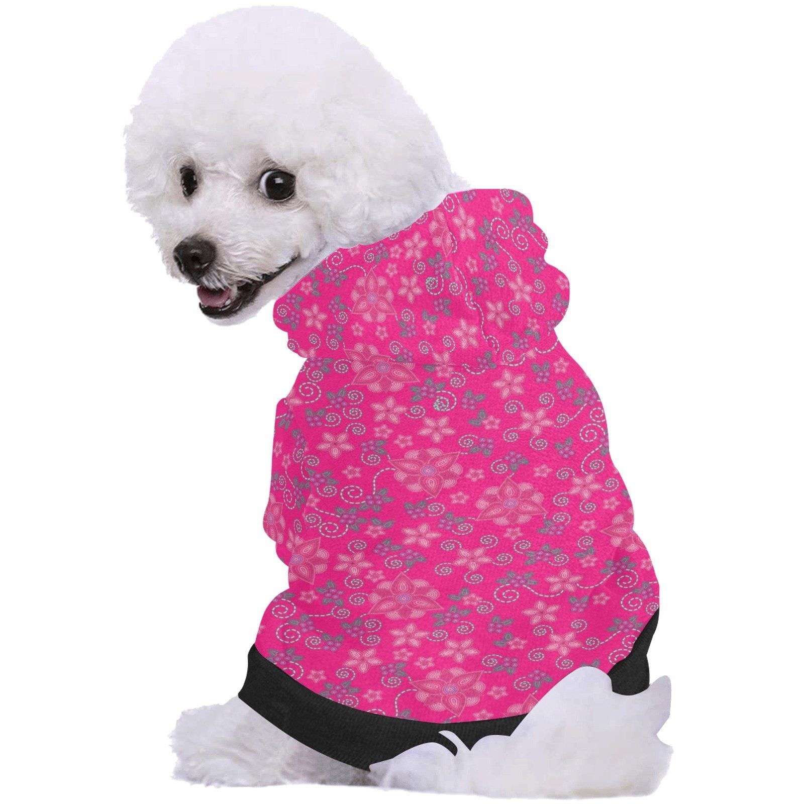 Berry Picking Pink Pet Dog Hoodie Pet Dog Hoodie e-joyer 