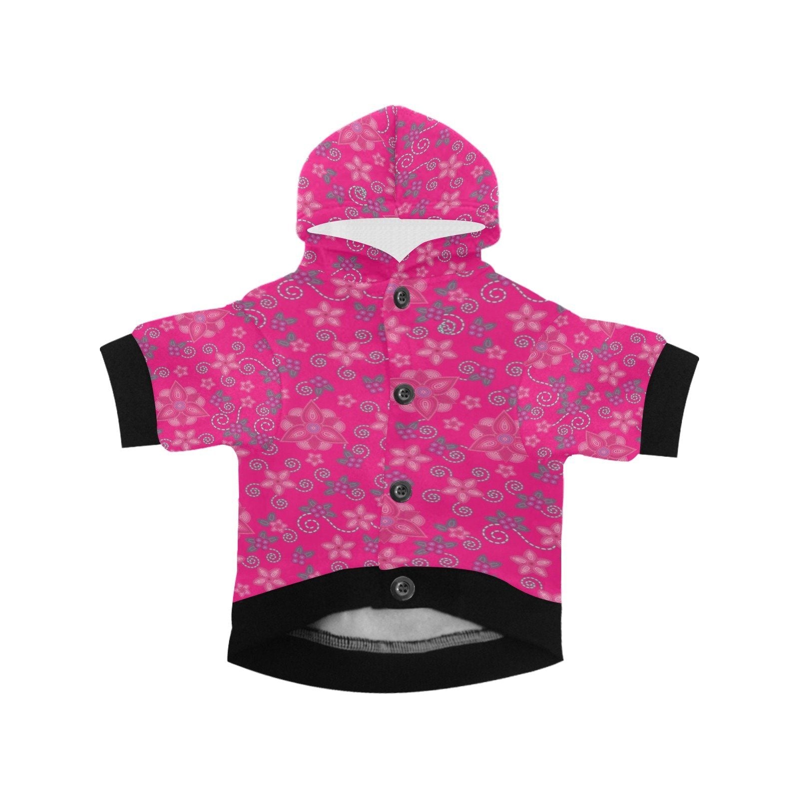 Berry Picking Pink Pet Dog Hoodie Pet Dog Hoodie e-joyer 