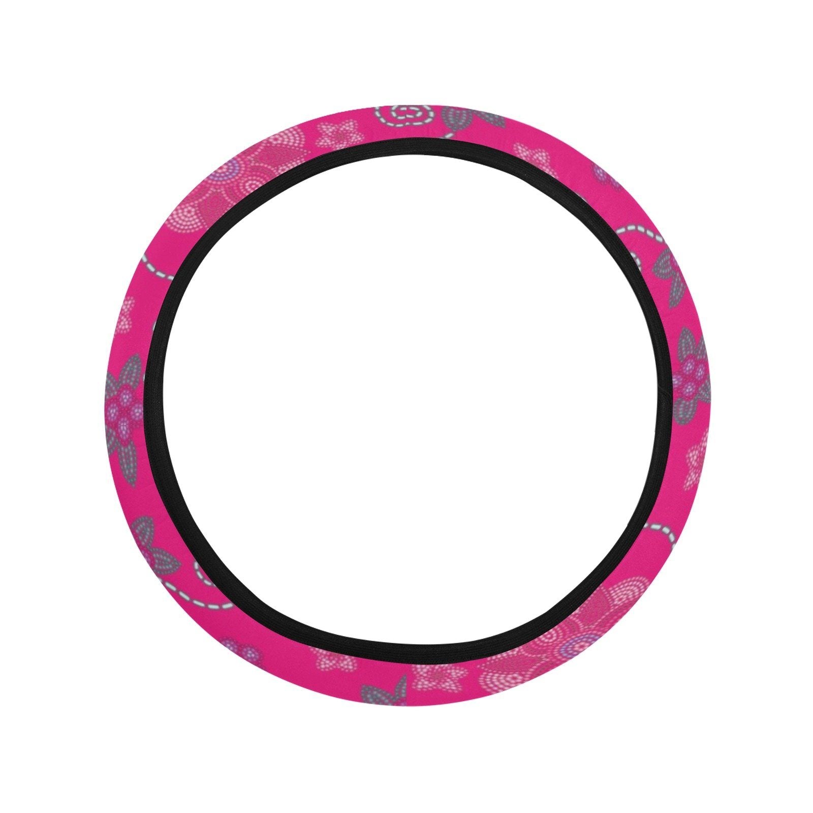 Berry Picking Pink Steering Wheel Cover with Elastic Edge Steering Wheel Cover with Elastic Edge e-joyer 