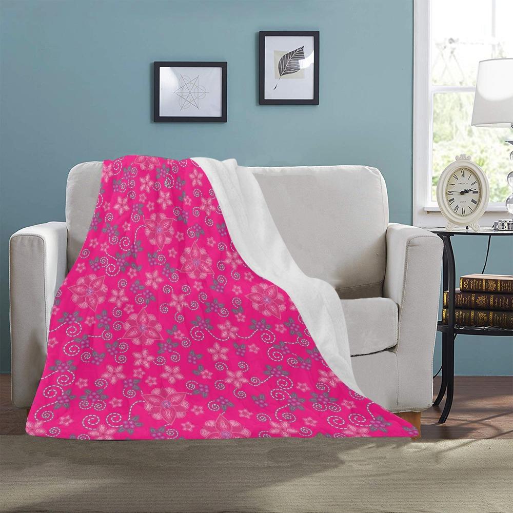 Berry Picking Pink Ultra-Soft Micro Fleece Blanket 40"x50" Ultra-Soft Blanket 40''x50'' e-joyer 
