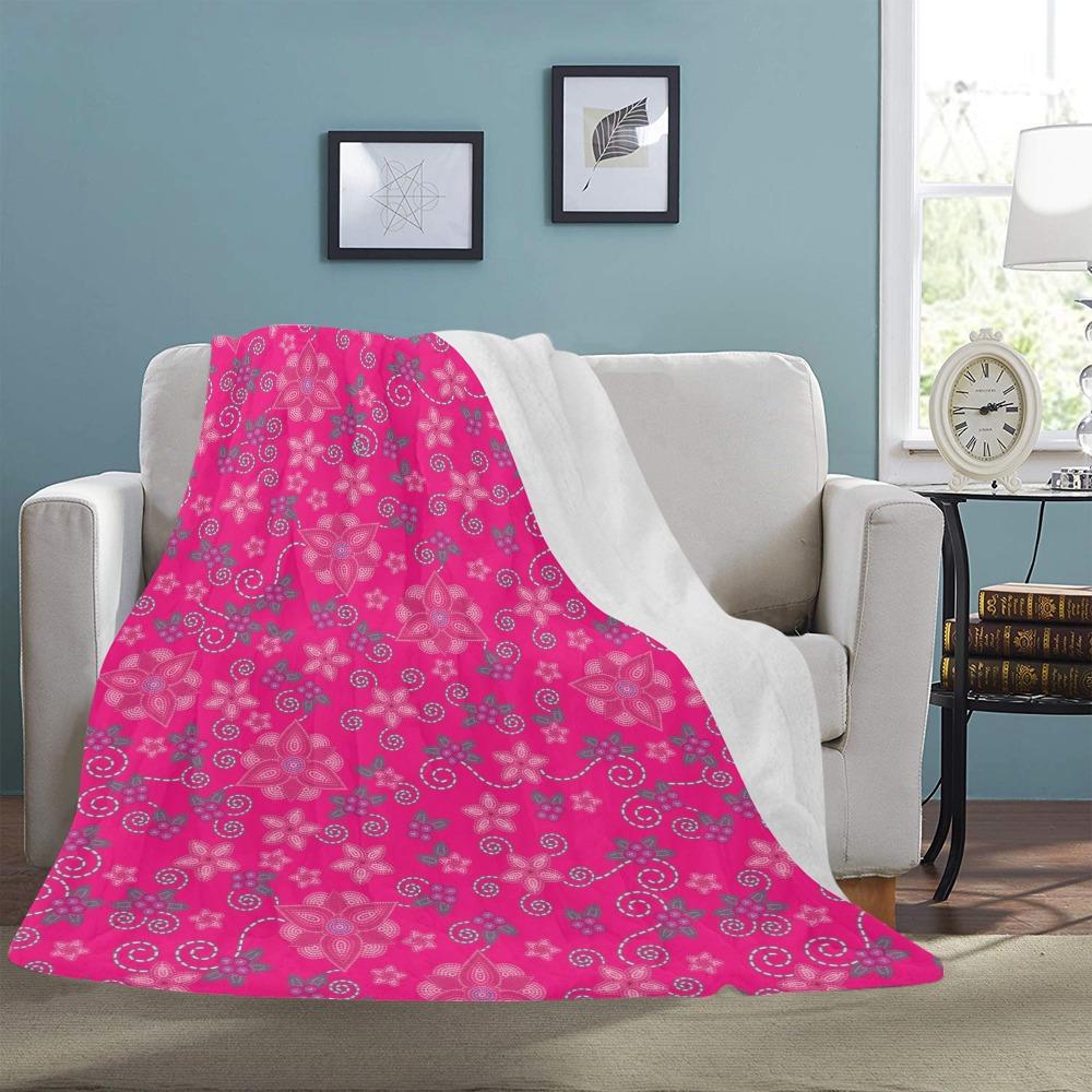 Berry Picking Pink Ultra-Soft Micro Fleece Blanket 60"x80" 49 Dzine 