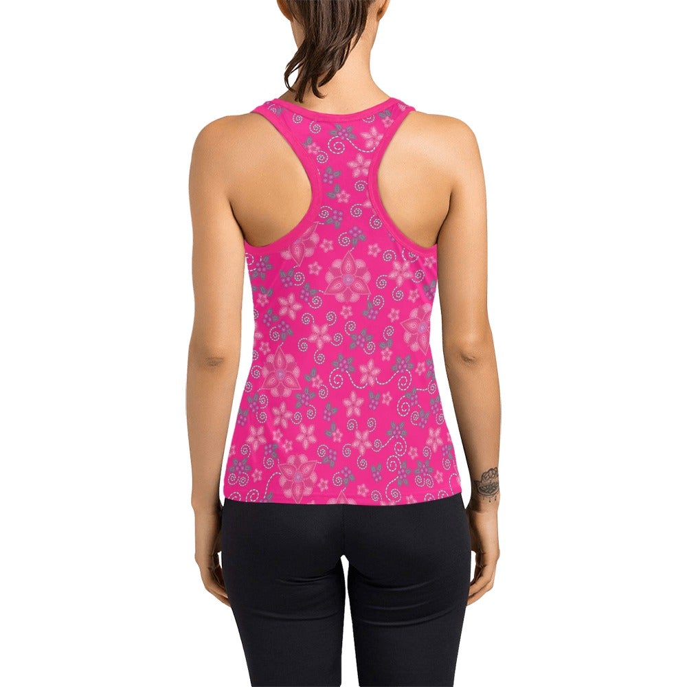 Berry Picking Pink Women's Racerback Tank Top (Model T60) Racerback Tank Top (T60) e-joyer 