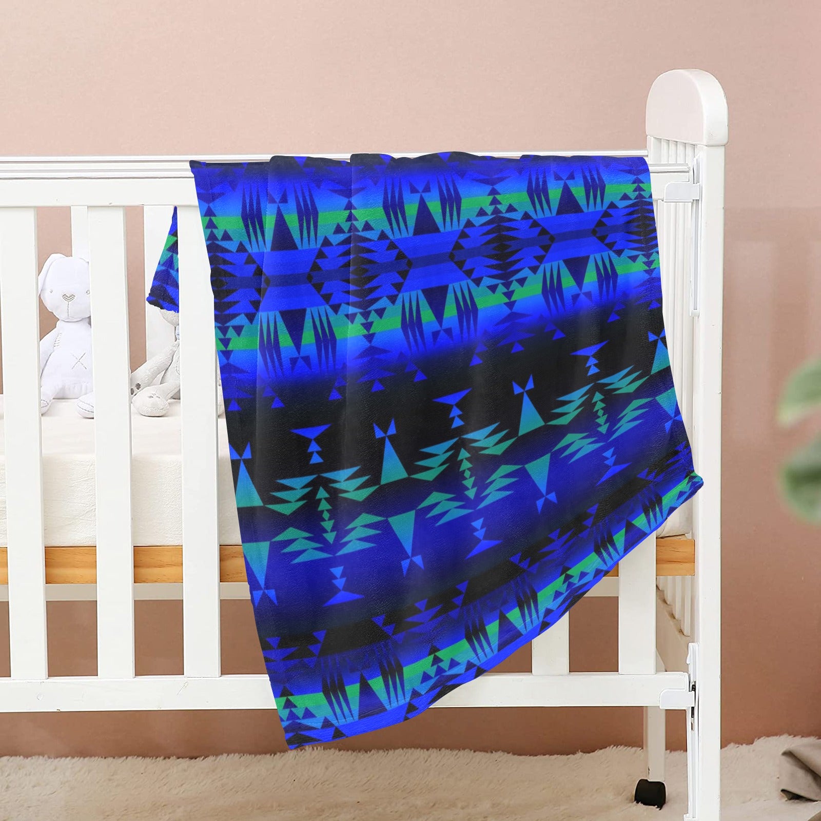 Between the Blue Ridge Mountains Baby Blanket 30"x40" Baby Blanket 30"x40" e-joyer 