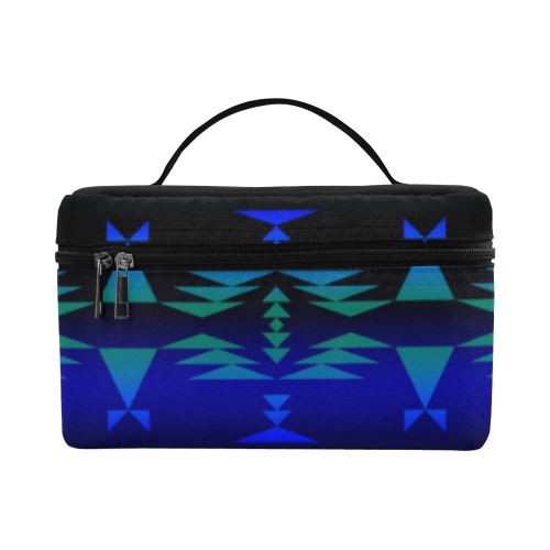 Between the Blue Ridge Mountains Cosmetic Bag/Large (Model 1658) Cosmetic Bag e-joyer 