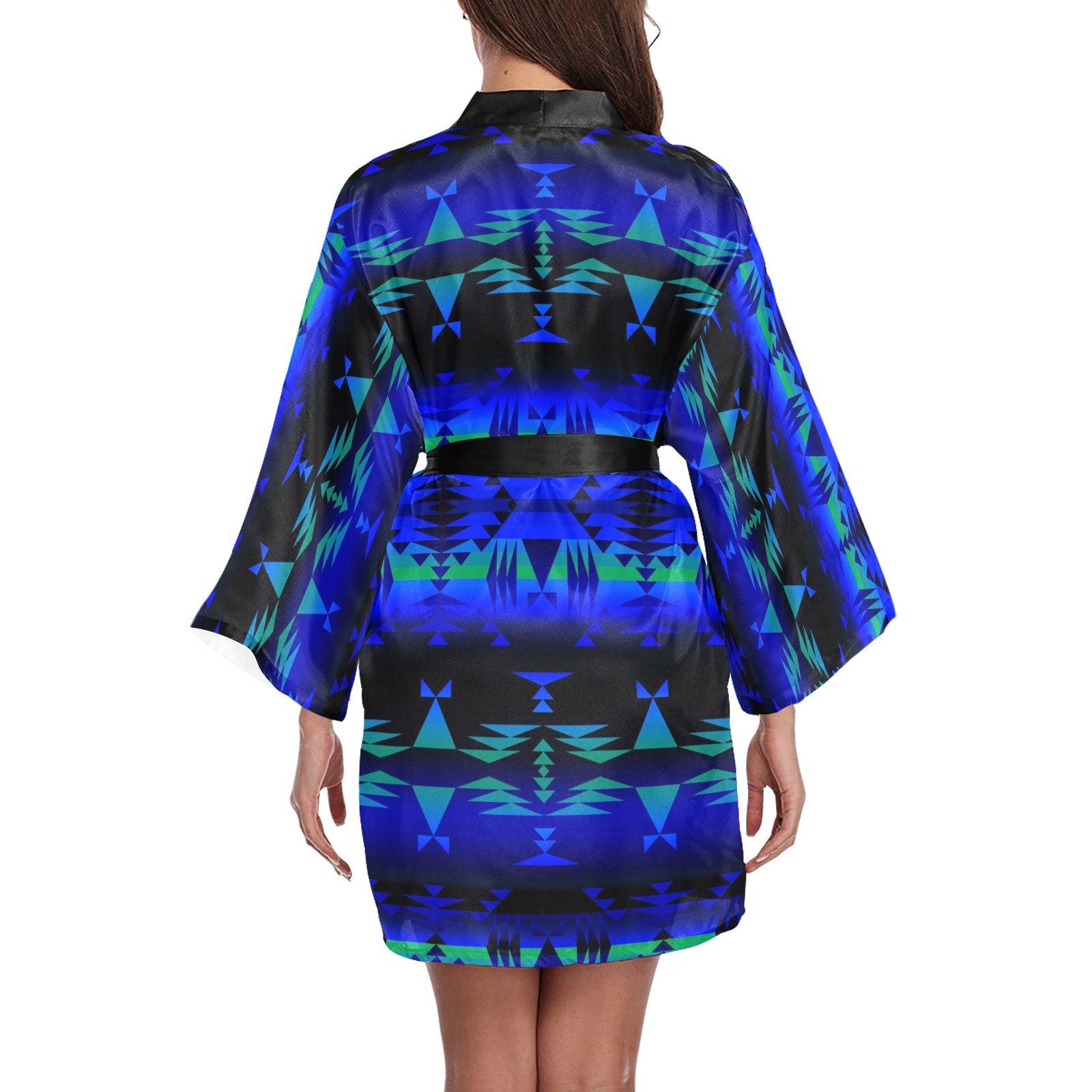 Between the Blue Ridge Mountains Long Sleeve Kimono Robe Long Sleeve Kimono Robe e-joyer 