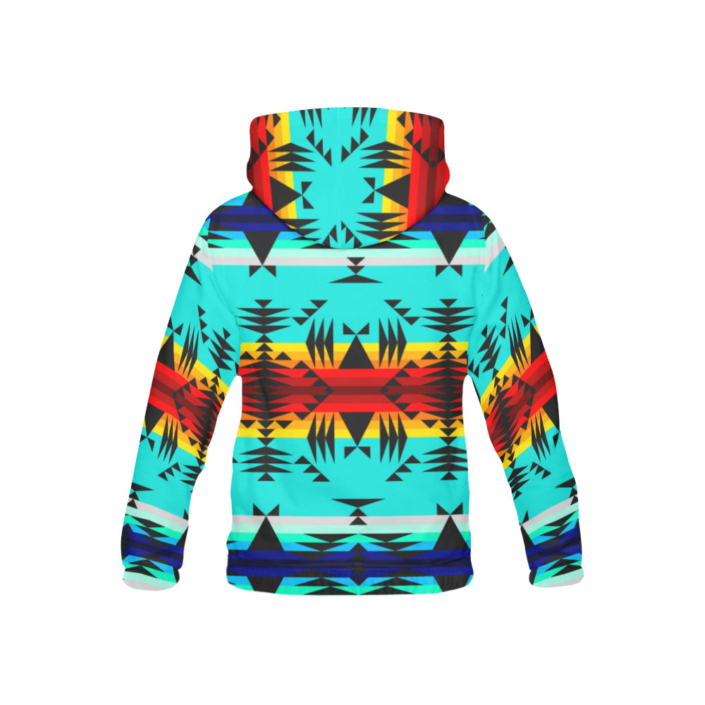 Between the Mountains All Over Print Hoodie for Kid (USA Size) (Model H13) All Over Print Hoodie for Kid (H13) e-joyer 