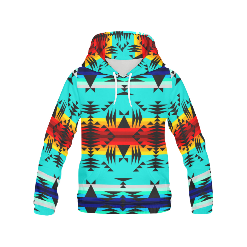 Between the Mountains All Over Print Hoodie for Women (USA Size) (Model H13) Hoodie e-joyer 