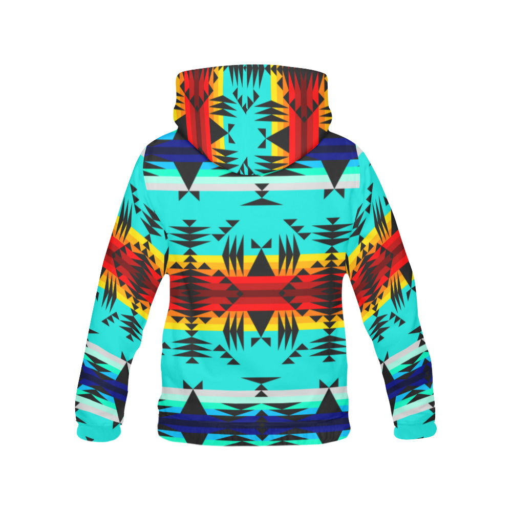 Between the Mountains All Over Print Hoodie for Women (USA Size) (Model H13) Hoodie e-joyer 