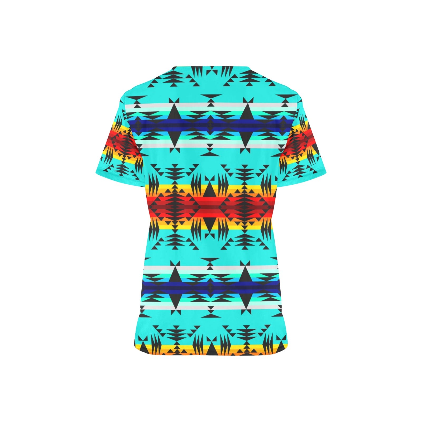 Between the Mountains All Over Print Scrub Top Scrub Top e-joyer 