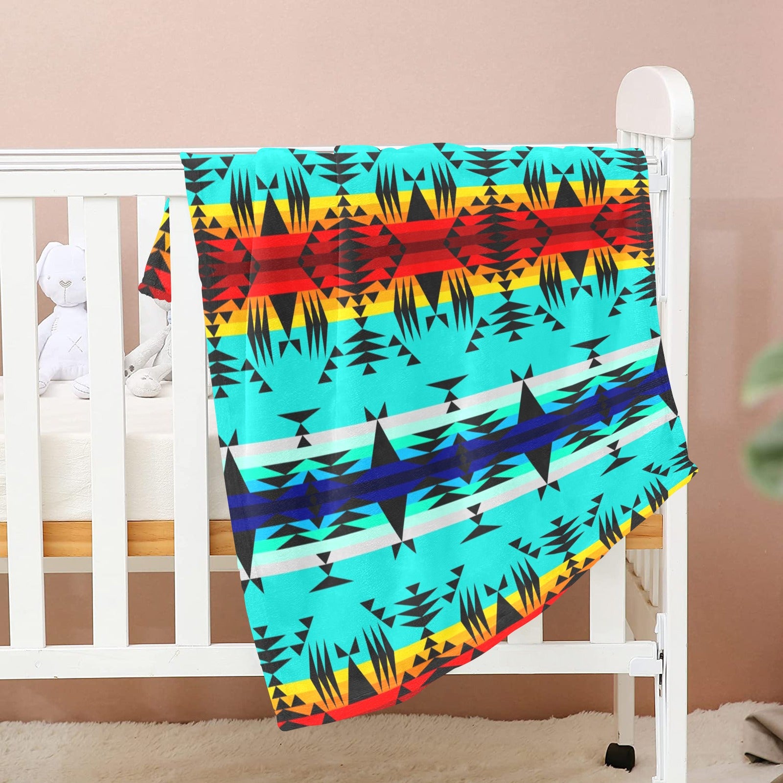 Between the Mountains Baby Blanket 40"x50" Baby Blanket 40"x50" e-joyer 