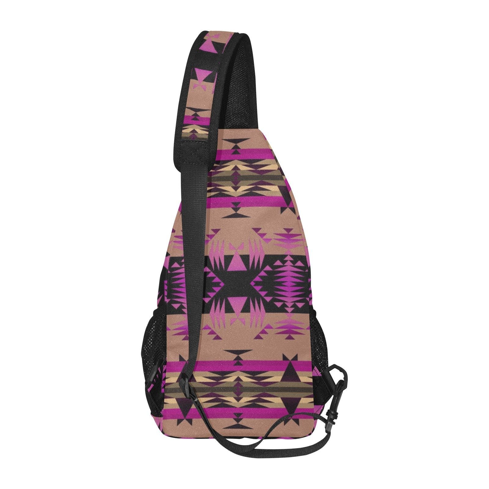 Between the Mountains Berry All Over Print Chest Bag (Model 1719) All Over Print Chest Bag (1719) e-joyer 