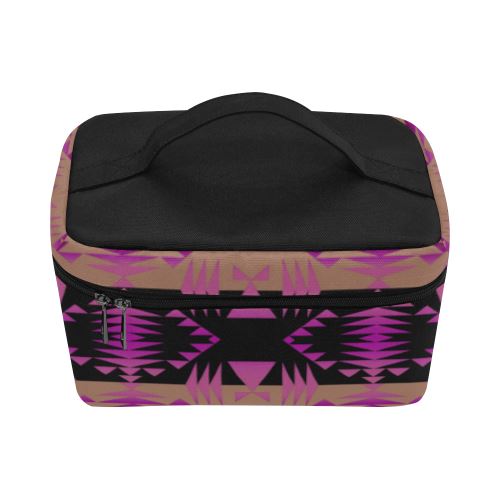 Between the Mountains Berry Cosmetic Bag/Large (Model 1658) Cosmetic Bag e-joyer 