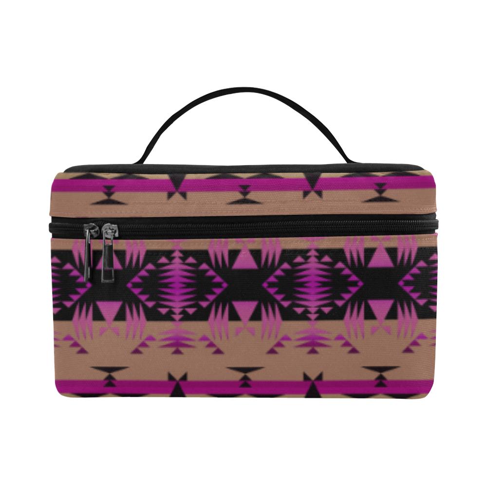 Between the Mountains Berry Cosmetic Bag/Large (Model 1658) Cosmetic Bag e-joyer 