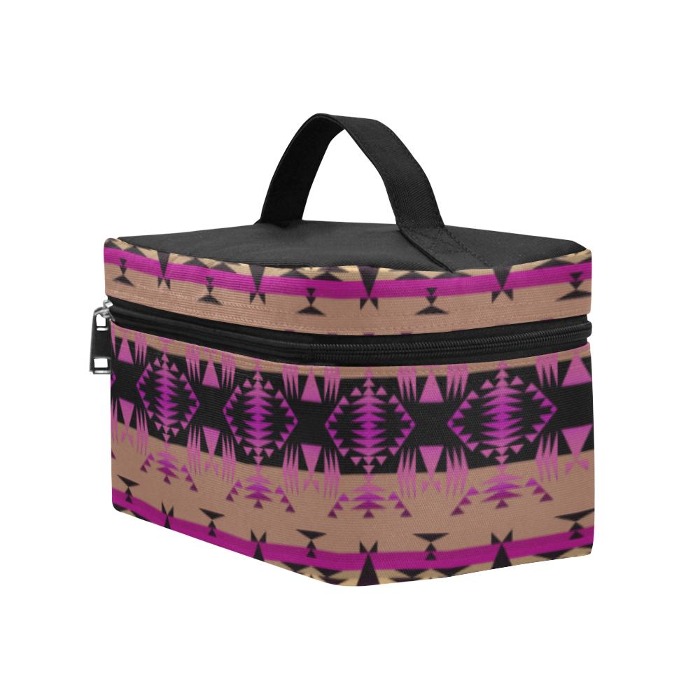 Between the Mountains Berry Cosmetic Bag/Large (Model 1658) Cosmetic Bag e-joyer 