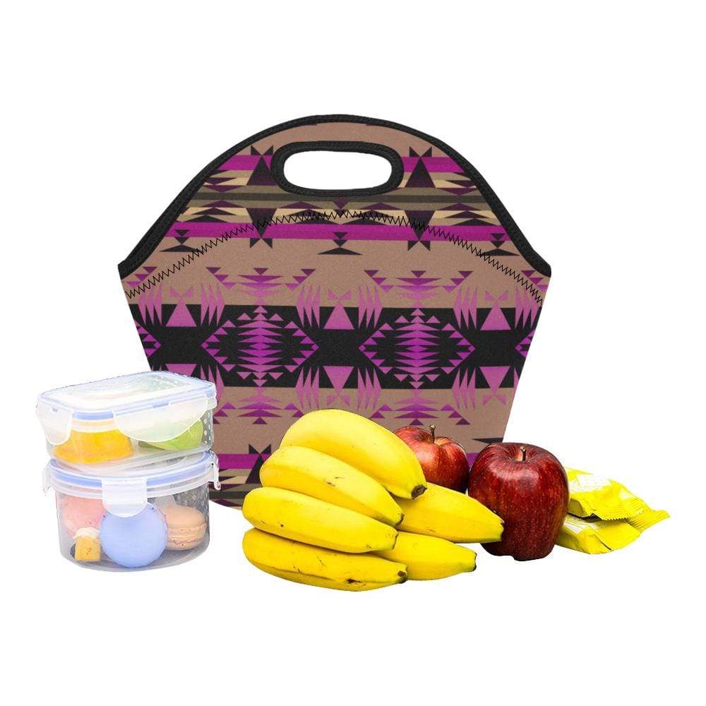 Between the Mountains Berry Neoprene Lunch Bag/Small (Model 1669) Neoprene Lunch Bag/Small (1669) e-joyer 