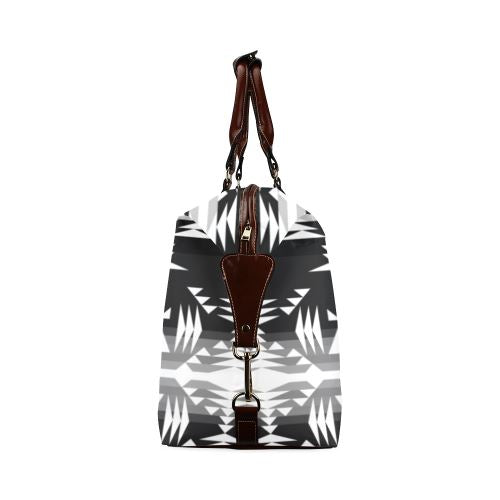 Between the Mountains Black and White Classic Travel Bag (Model 1643) Remake Classic Travel Bags (1643) e-joyer 