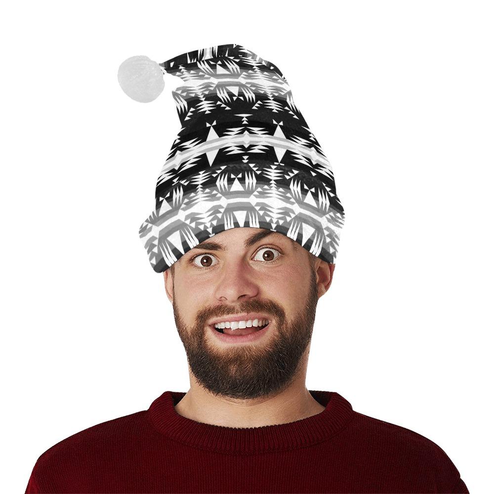 Between the Mountains Black and White Santa Hat Santa Hat e-joyer 