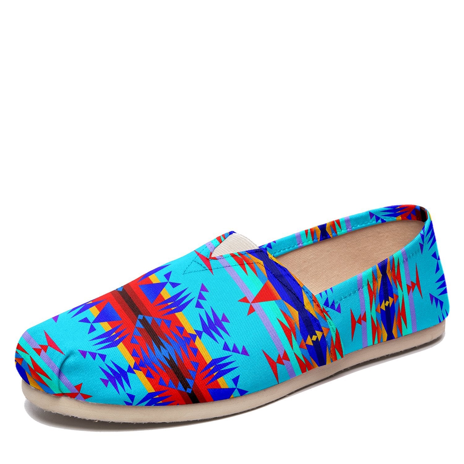 Between the Mountains Blue Casual Unisex Slip On Shoe Herman 