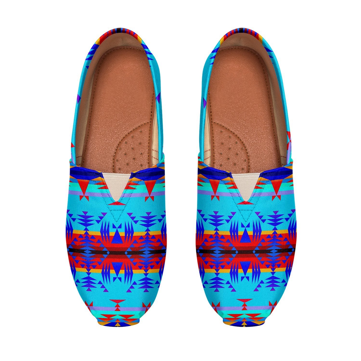Between the Mountains Blue Casual Unisex Slip On Shoe Herman 