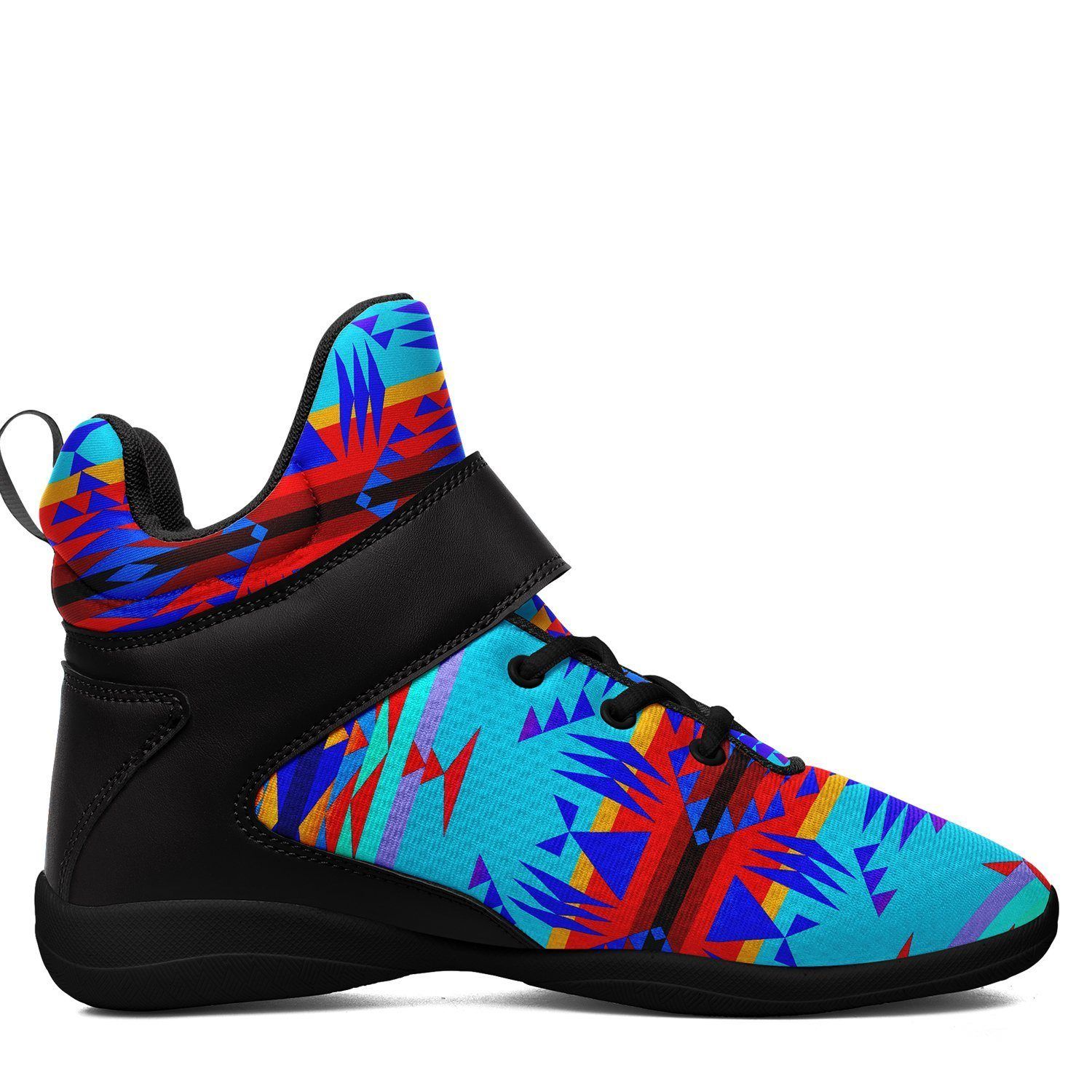 Between the Mountains Blue Ipottaa Basketball / Sport High Top Shoes - Black Sole 49 Dzine 